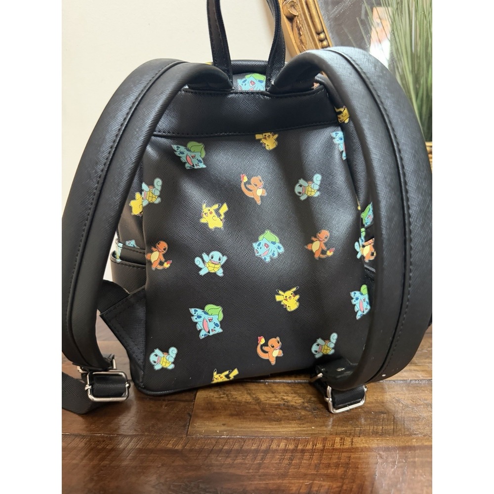 Loungefly Pokémon Mini Backpack Pikachu Bulbasaur Charmander Squirtle READ - Picture 3 of 16